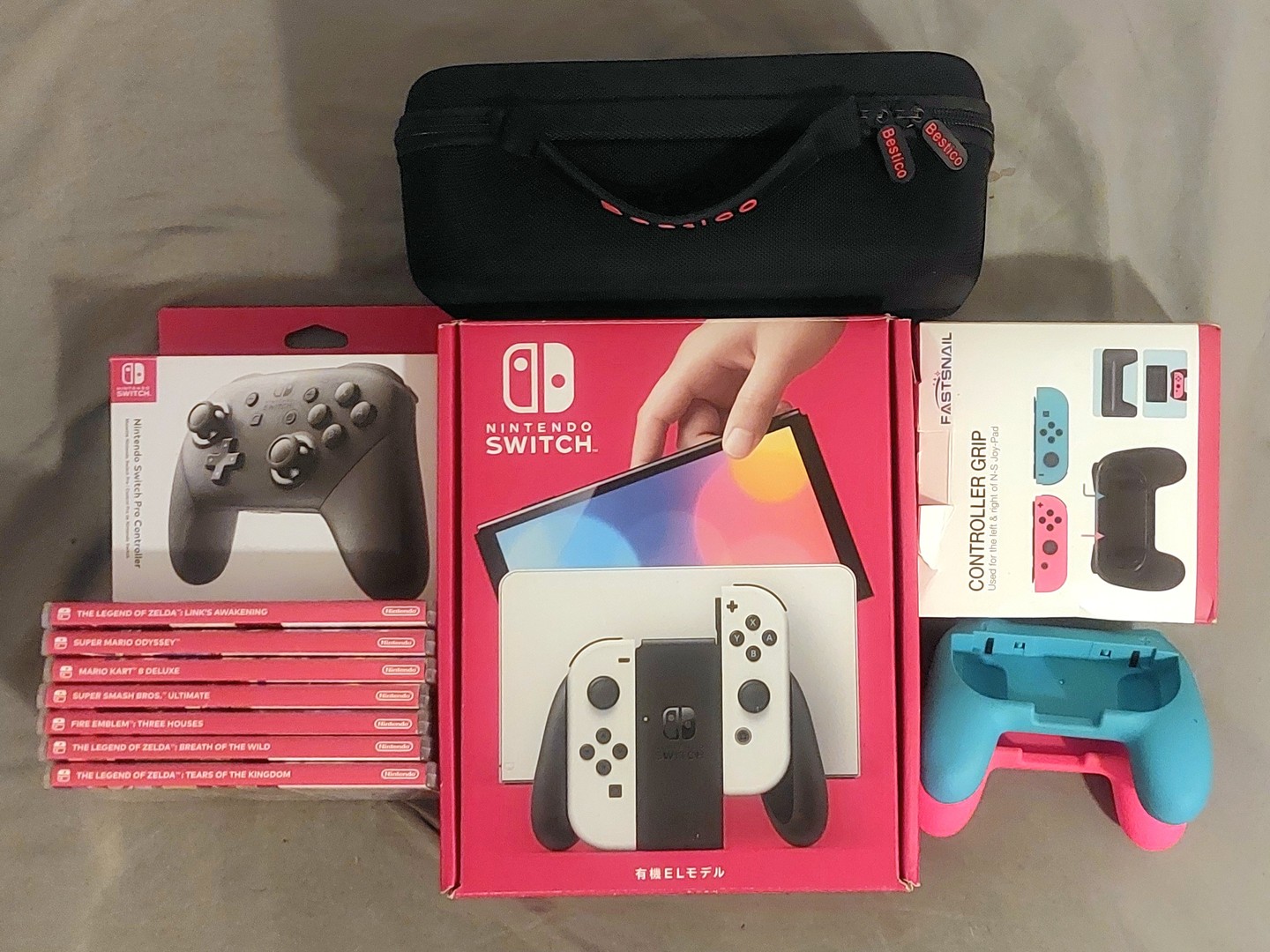 consolas y videojuegos - SWITCH OLED + 7 JUEGOS + ACCESORIOS 1