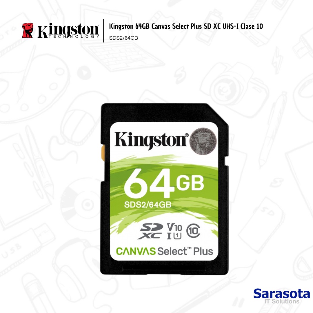 accesorios para electronica - kingston Canvas Select Plus SDXC 64GB 2