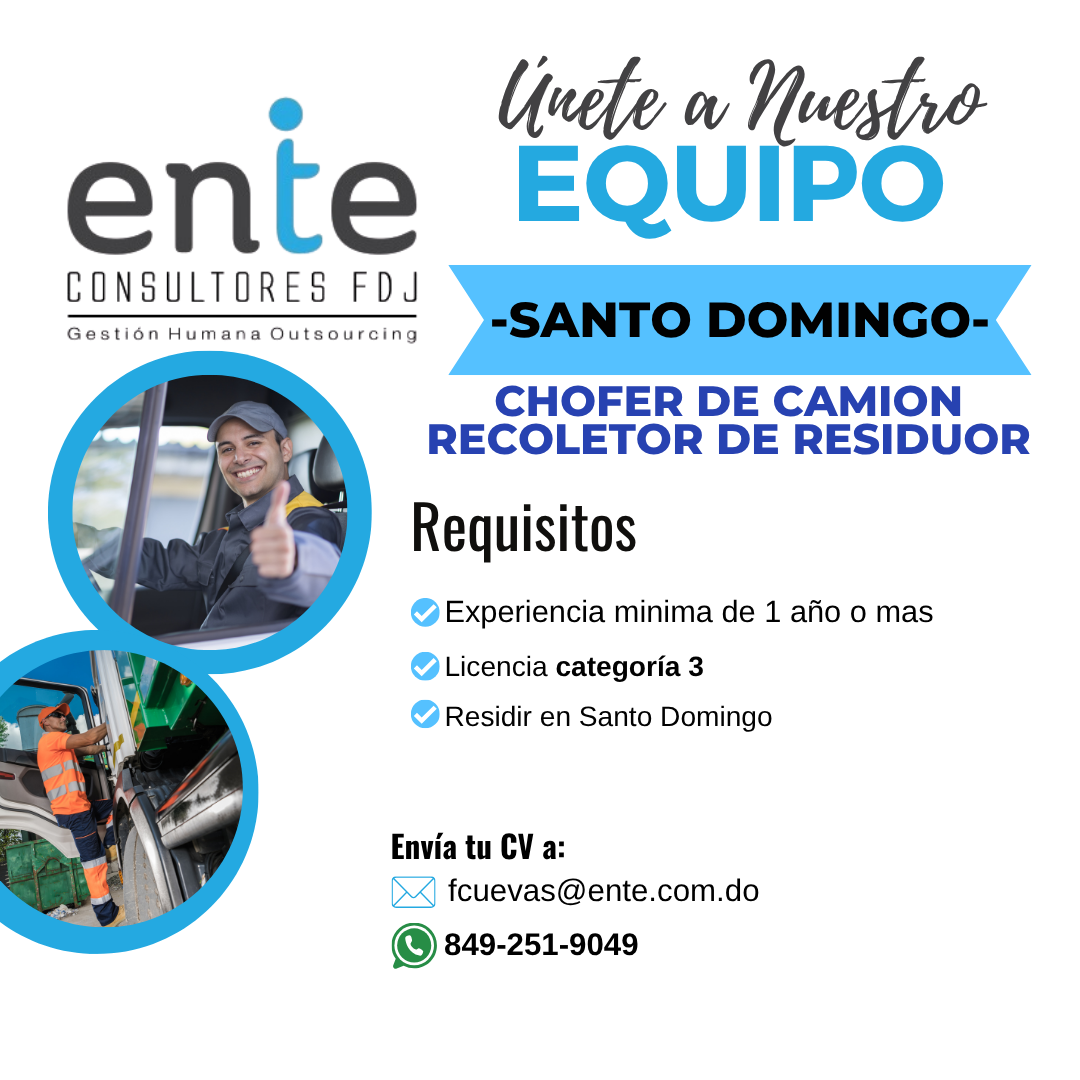 empleos disponibles - CHOFER  0