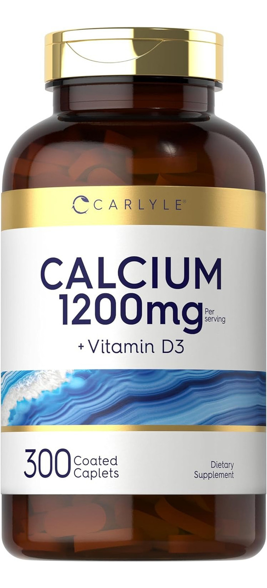 Salud y Equipamiento Médico - Calcio 1200mg Con Vitamina D3 Carlyle 0