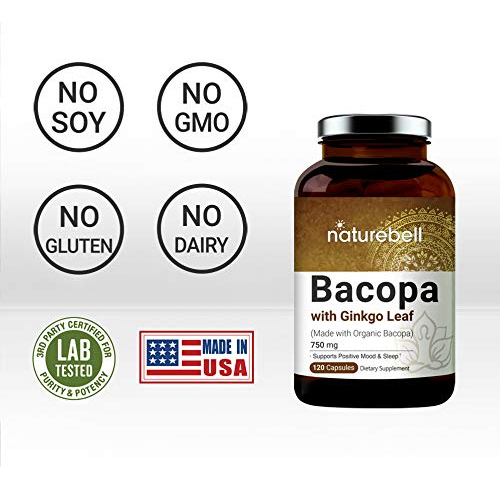 Salud y Equipamiento Médico - Bacopa Monnieri Capsulas Con Ginkgo Biloba Naturebell 3