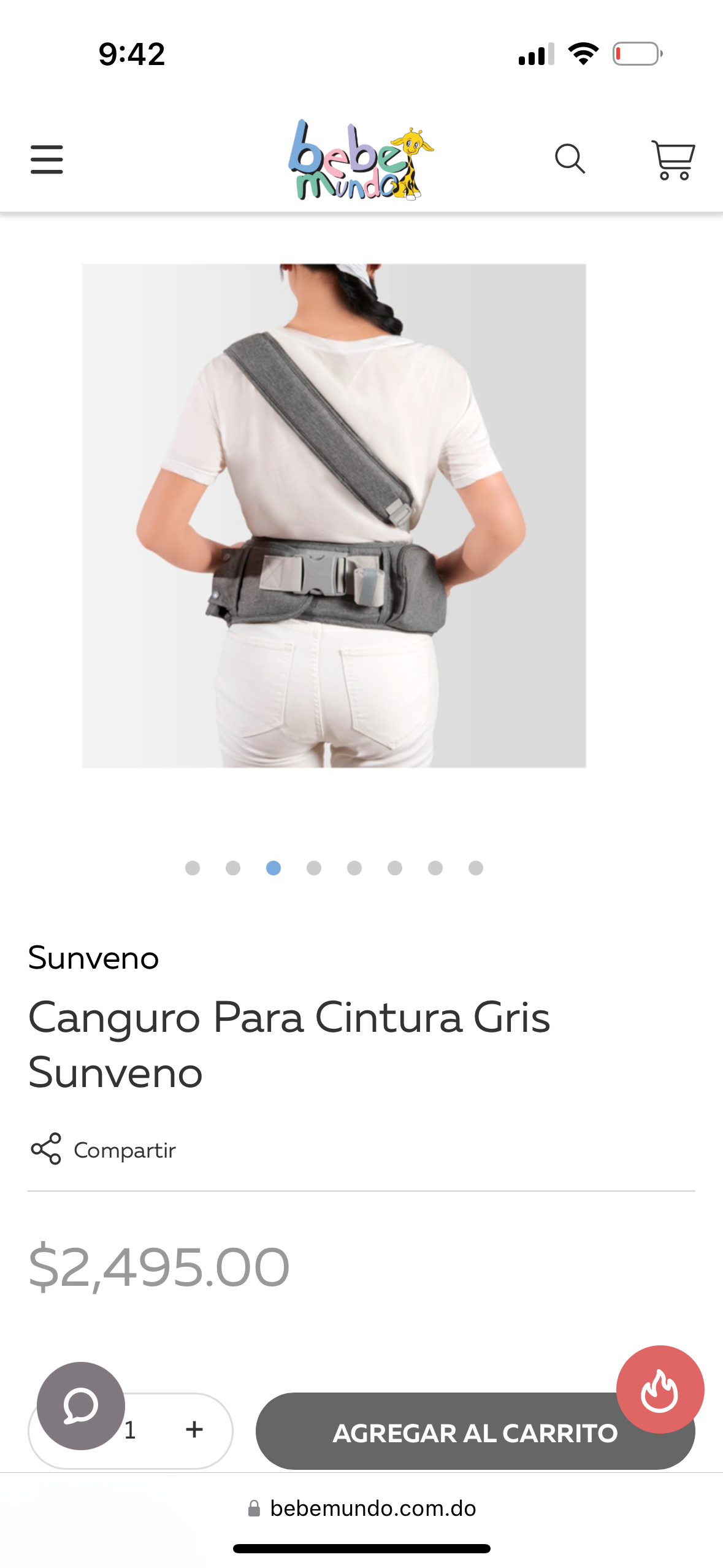 accesorios - Canguro Para Cintura Gris 5