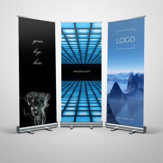 decoración y accesorios - Porta Banners.  Tipo Roll up.  Precios de introduc