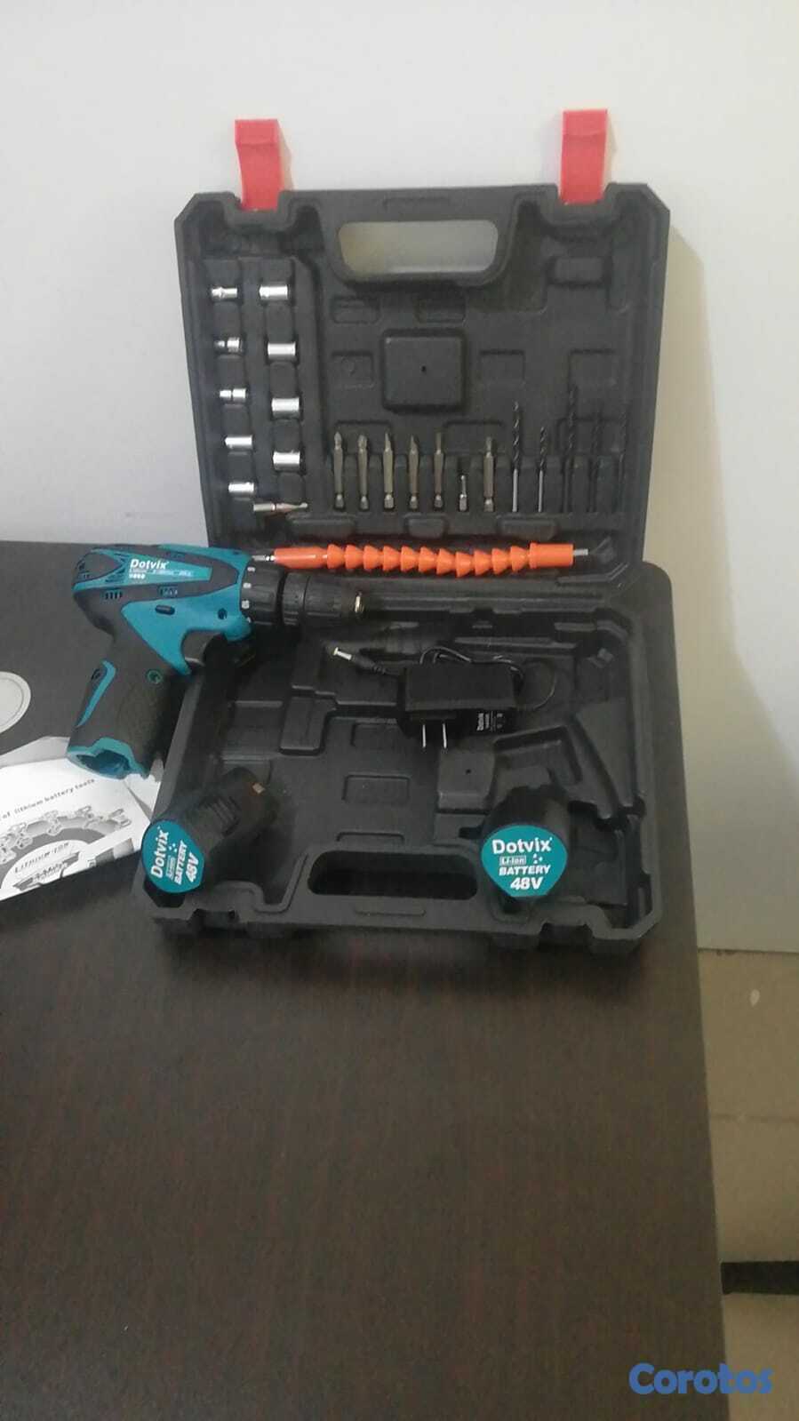 herramientas, jardines y exterior - Taladro Inalámbrico 48V con 2 Baterías y Conjunto  2