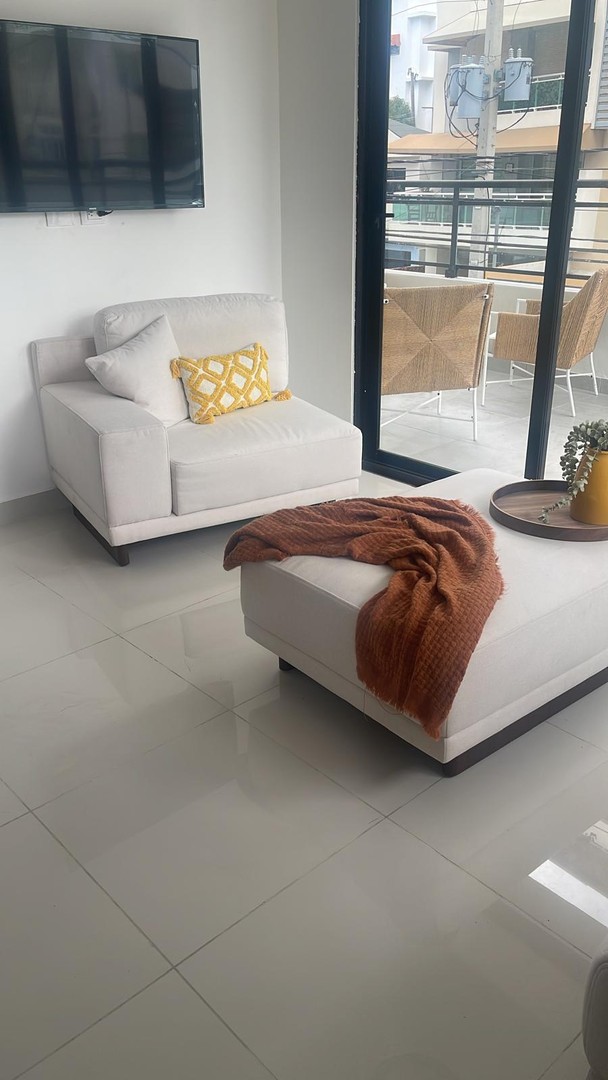 apartamentos - Apartamento amueblado nuevo en venta, 2da con una gran terraza y acogedor  4