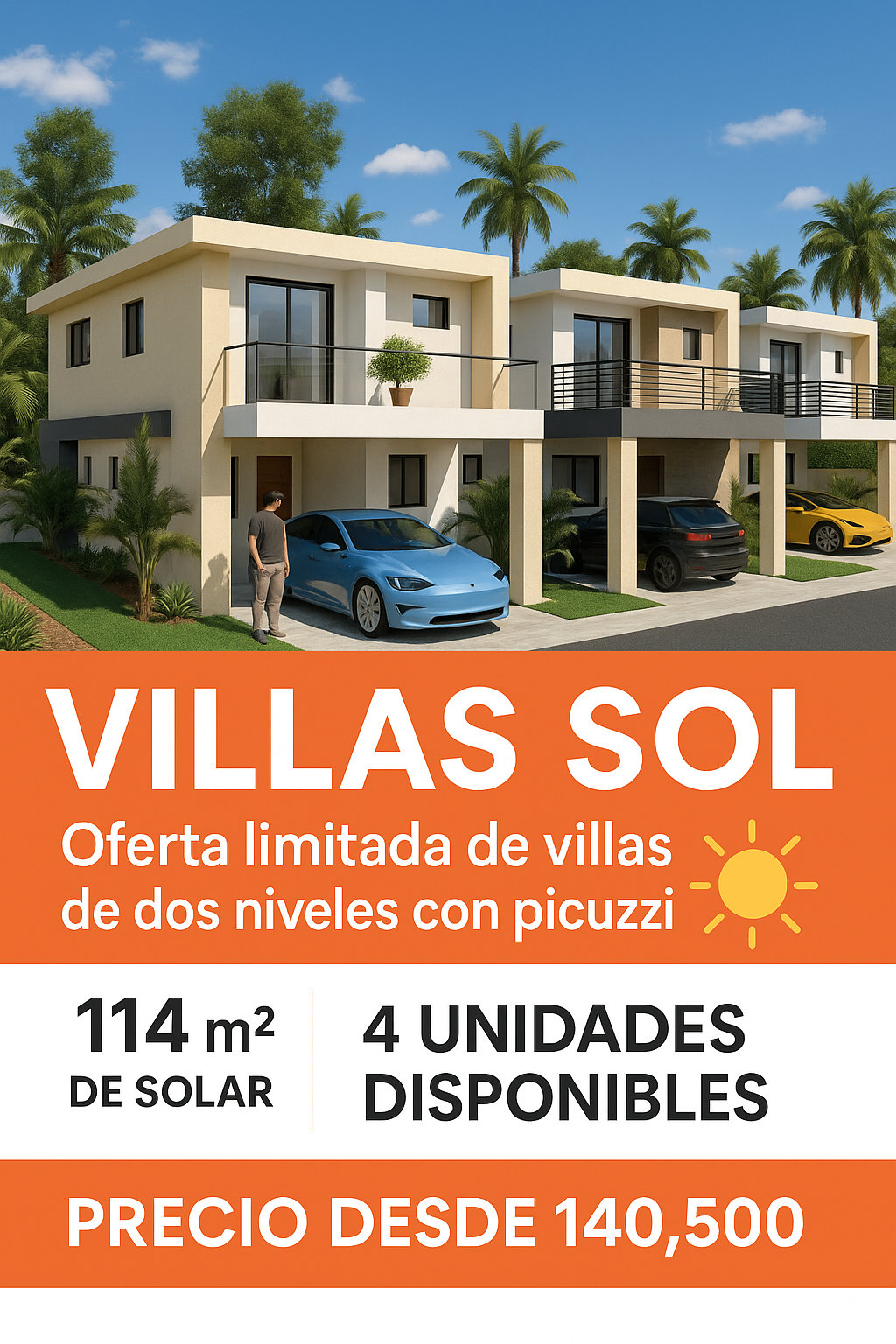 casas vacacionales y villas - Espectaculares villas de 2 niveles con Picuzzi en venta  4 unidades disponible 0