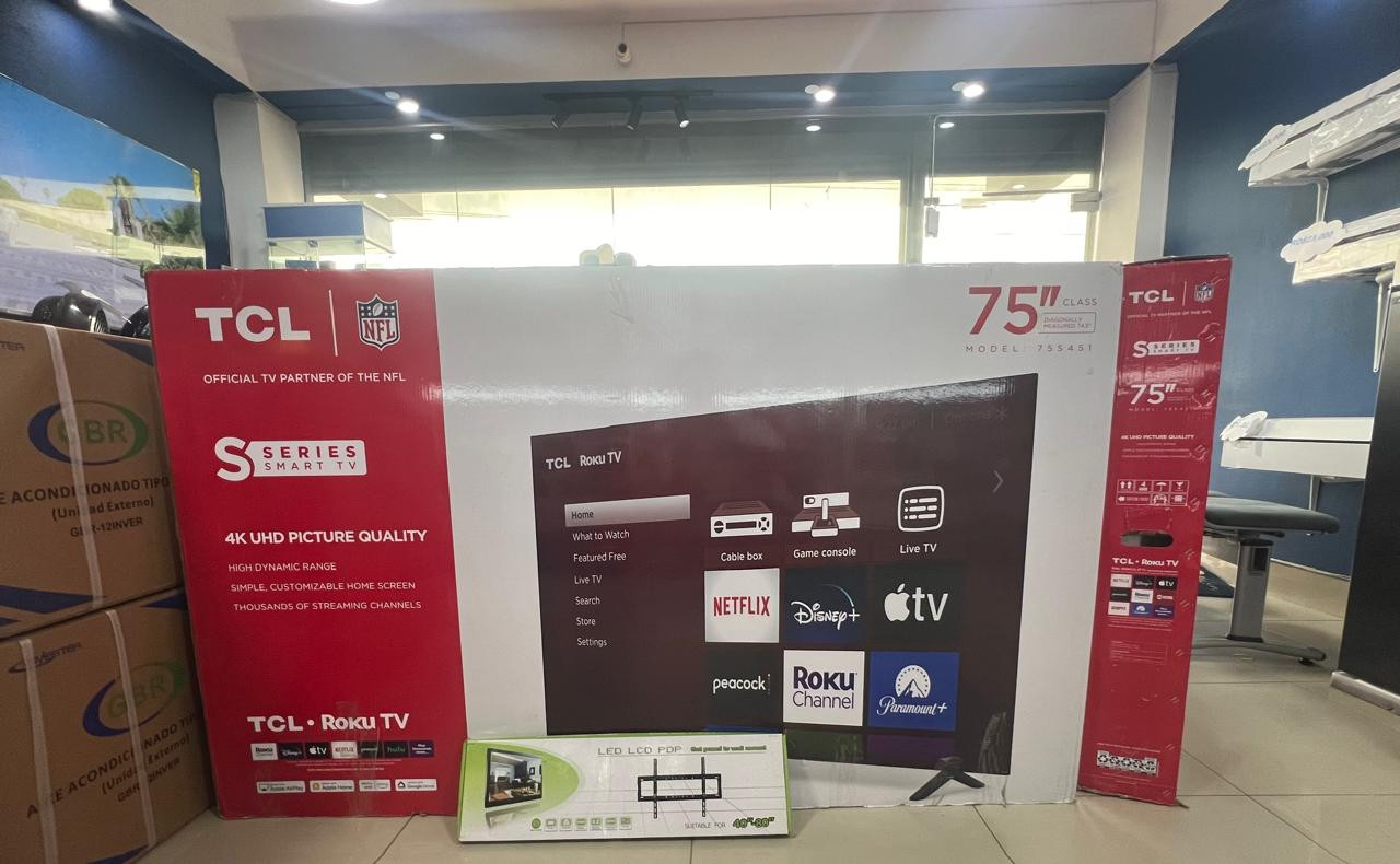 tv - SMART TV TCL DE 75 PULGADAS ROKU 2024 4K UHD NUEVA
 0