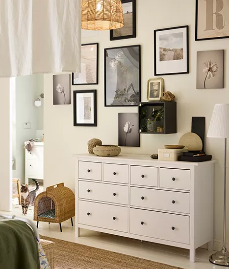 muebles y colchones - GAVETERO HEMNES DE IKEA DE 8 GAVETAS USADO$14,000 1