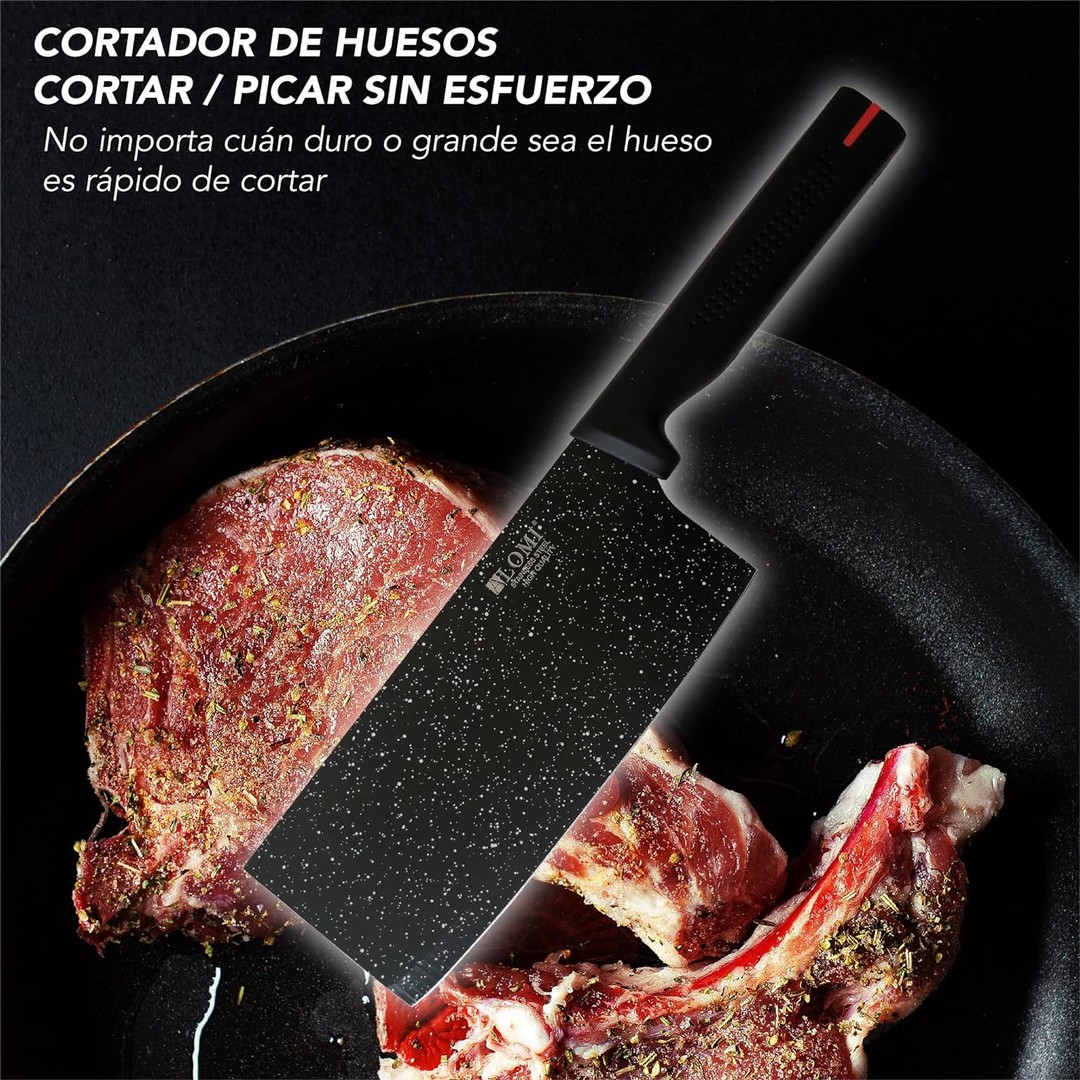 cocina - Juego de cuchillos de chef 8 pzs cuchillos de cerámica con base 5 cuchillos  4