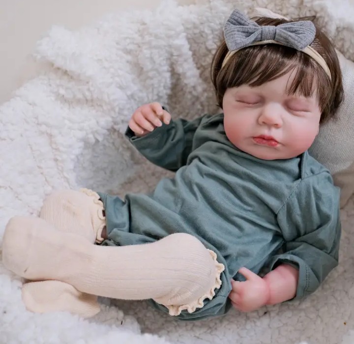 juguetes - muñeca reborn de silicona 100% real  7