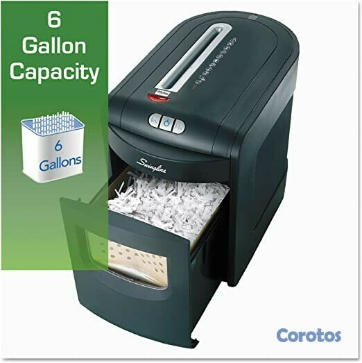 otros electronicos - Trituradora sin atascos de corte transversal Swingline,10 hojas EX10-06  1