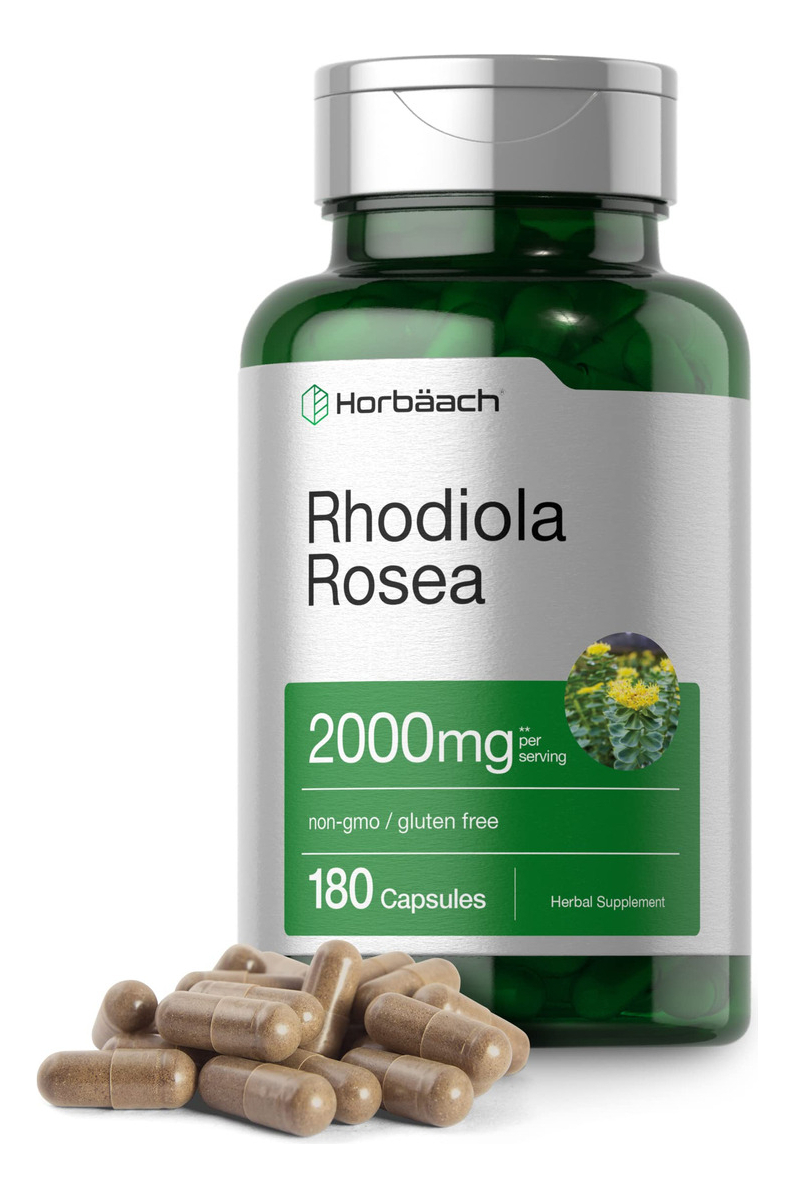 Salud y Equipamiento Médico - Raiz Rhodiola Rose 2000 Mg 180cap Horbaach 0