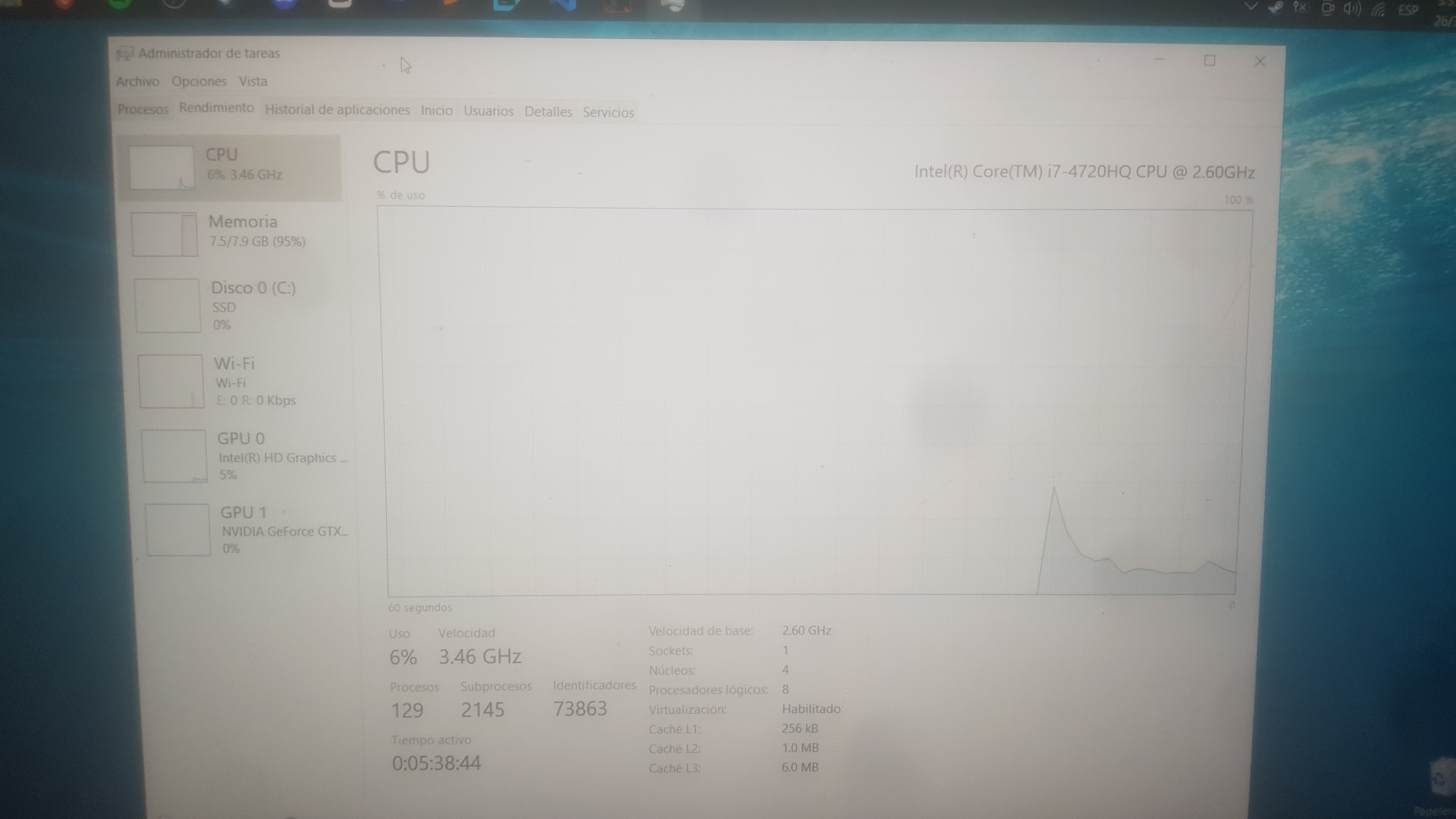 computadoras y laptops - Laptop HP OMEN 15-5210nr  Negociable Leer la Desc 3