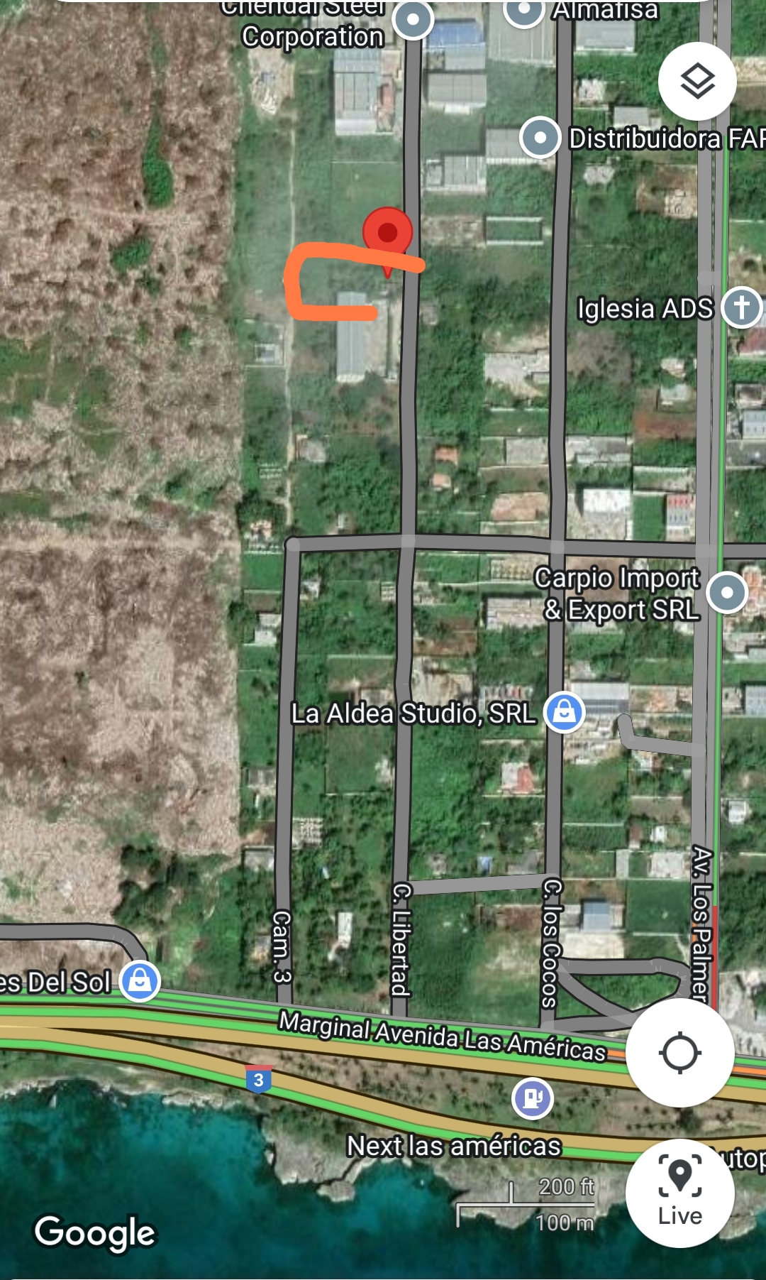 solares y terrenos - Solar en las Américas km 17, de mil metros y zona industrial 2
