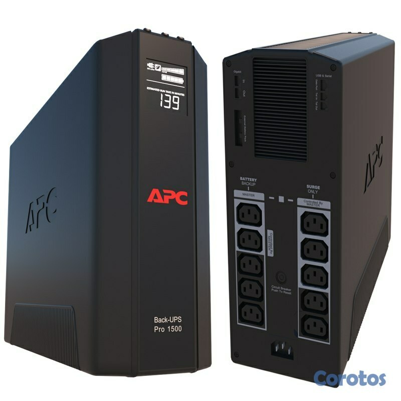 computadoras y laptops - UPS APC BR1500G BACK-UPS PRO, 1.5KVA (1500VA), 865 WATTS 2