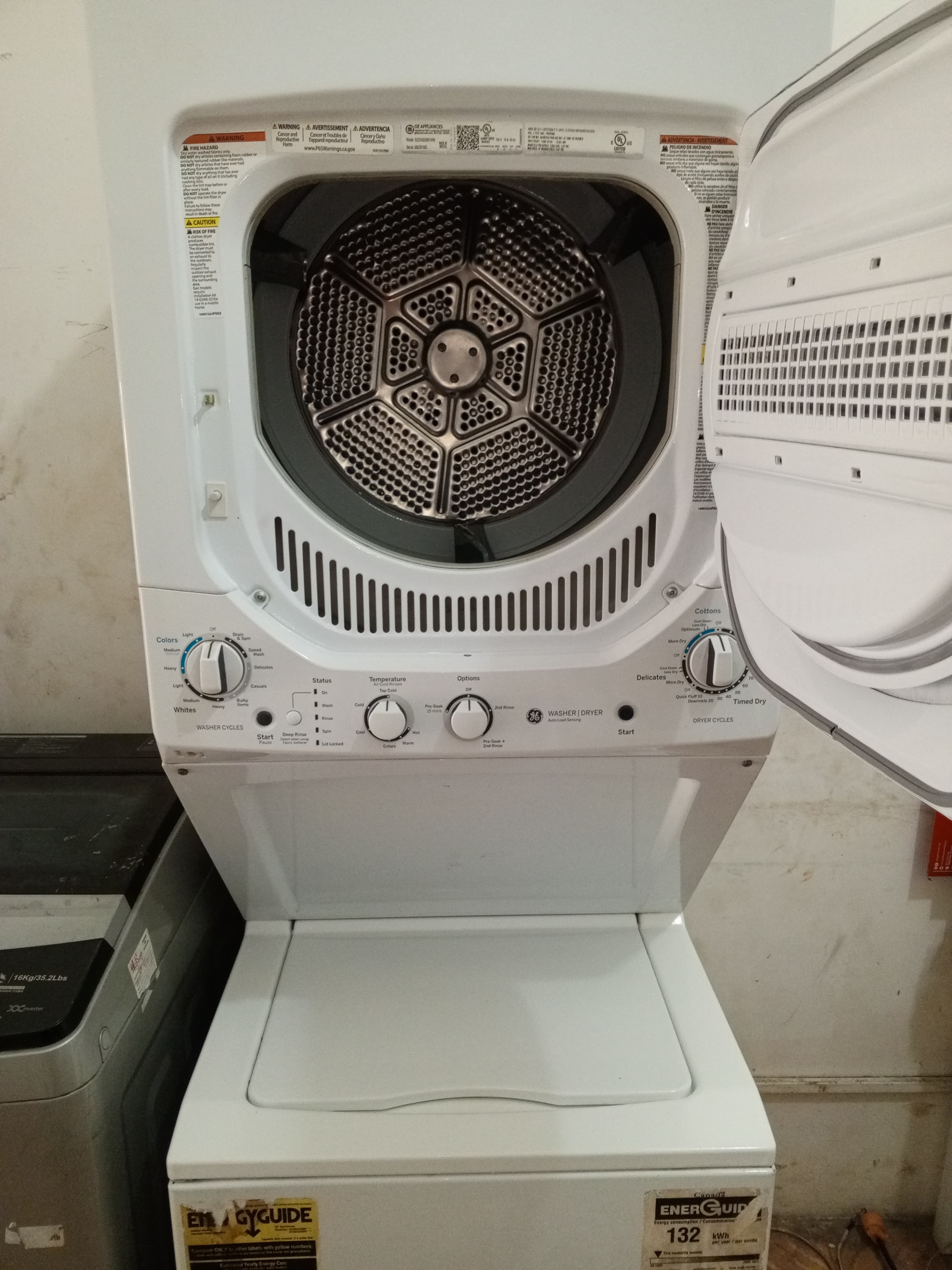 electrodomesticos - Lavadora Tipo torre (General Electric) a gas

30 libras de capacidad en  5