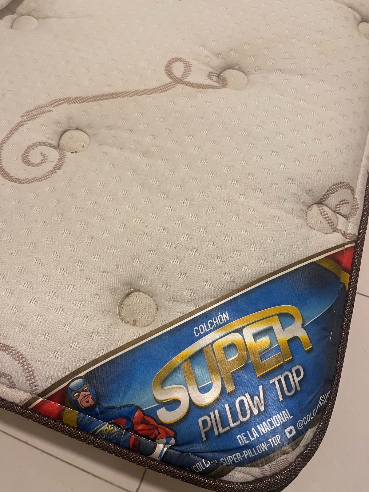 muebles y colchones - Colchón queen 60x80 Super Pillow Top 2