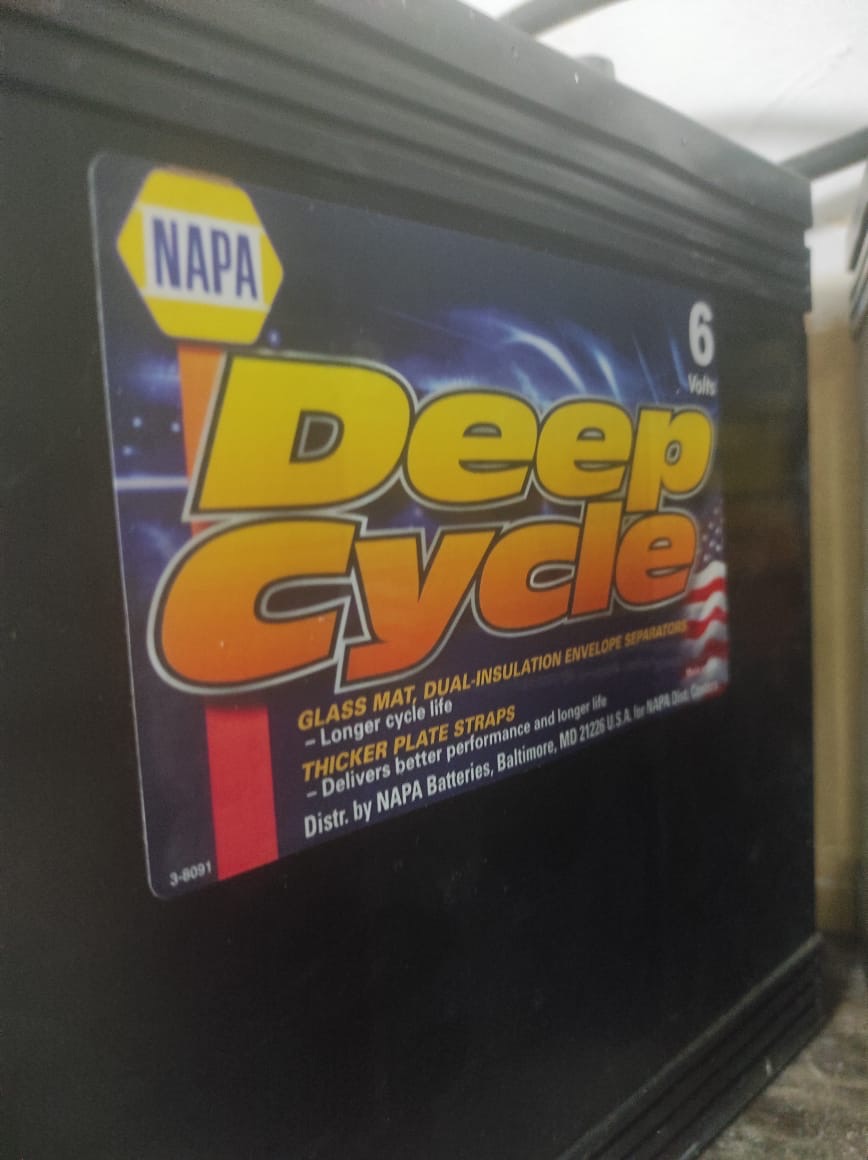plantas e inversores - 2 Baterías Napa Deep Cycle 6 volts