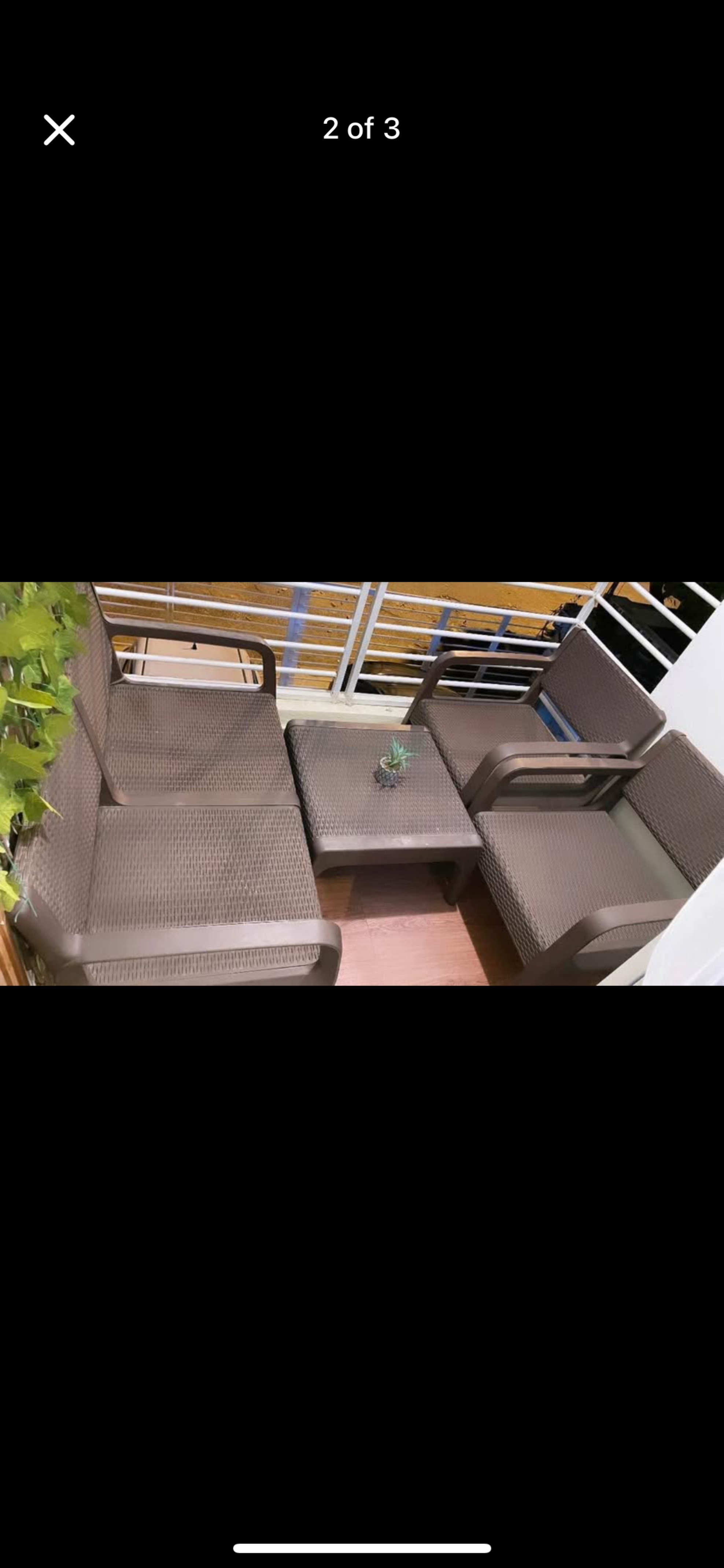 muebles y colchones - Vendo Juego de muebles para balcón o terraza – 4 piezas