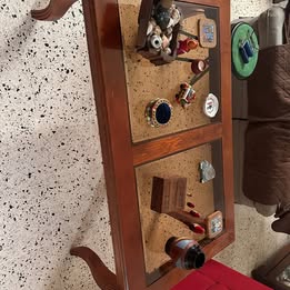 decoración y accesorios - Juego de mesas (3) de centro de madera y cristal 1