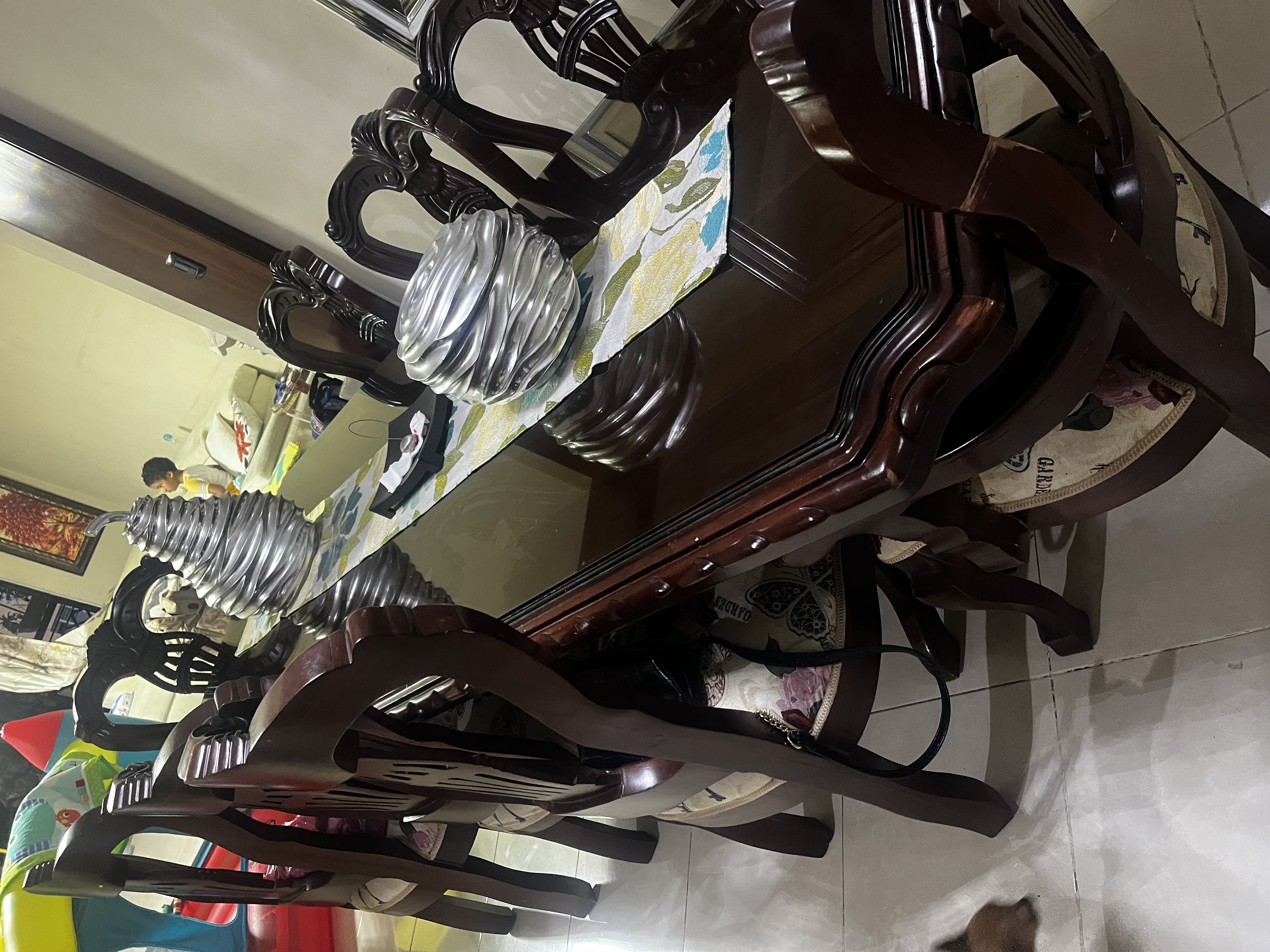 muebles y colchones - comedor en caoba 100% 1