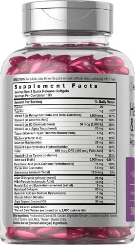 Salud y Equipamiento Médico - Vitaminas Cabello, Piel Y Uñas | 300 Capsulas Blandas |