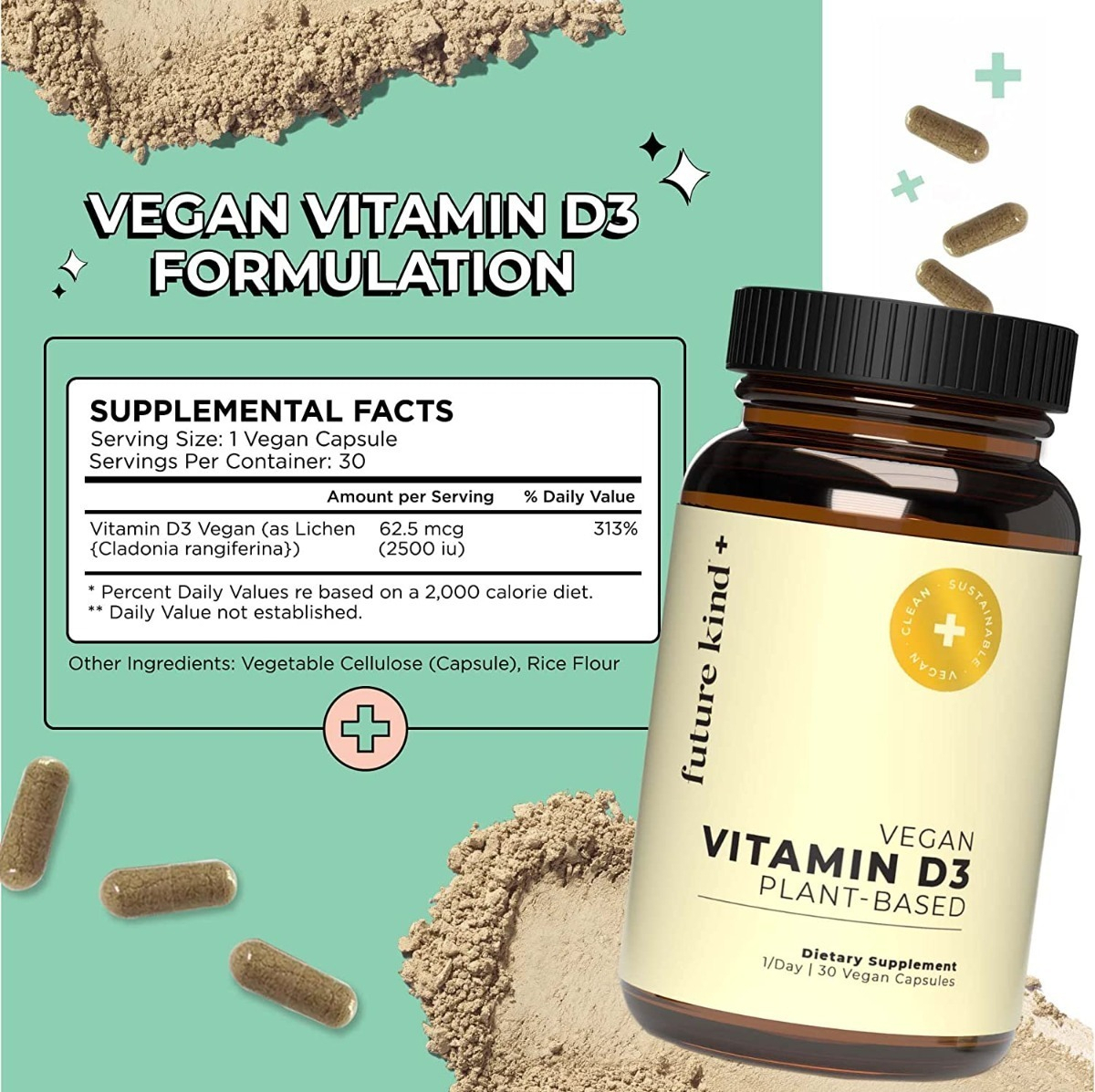 Salud y Equipamiento Médico - Vitamina D3 2500iu Future Kind 1