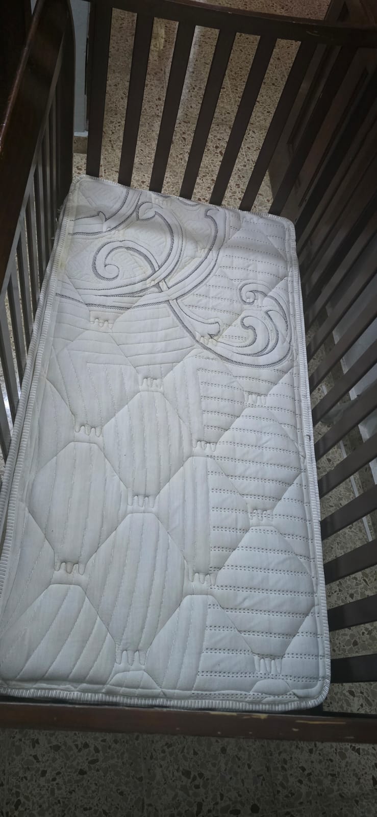 muebles - Cuna para Bebe y colchón  3