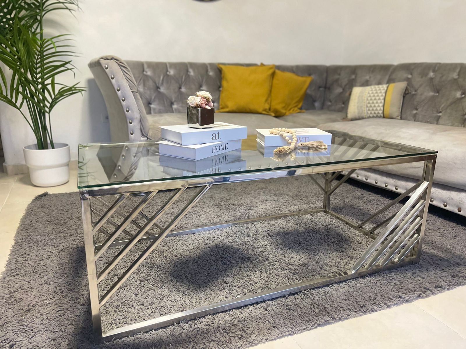 muebles y colchones - Mueble Tipo L + Mesa + Repisa Para Sala 0