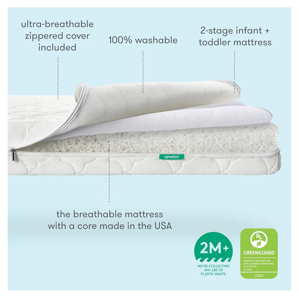 muebles - Colchon para cuna marca Newton 1
