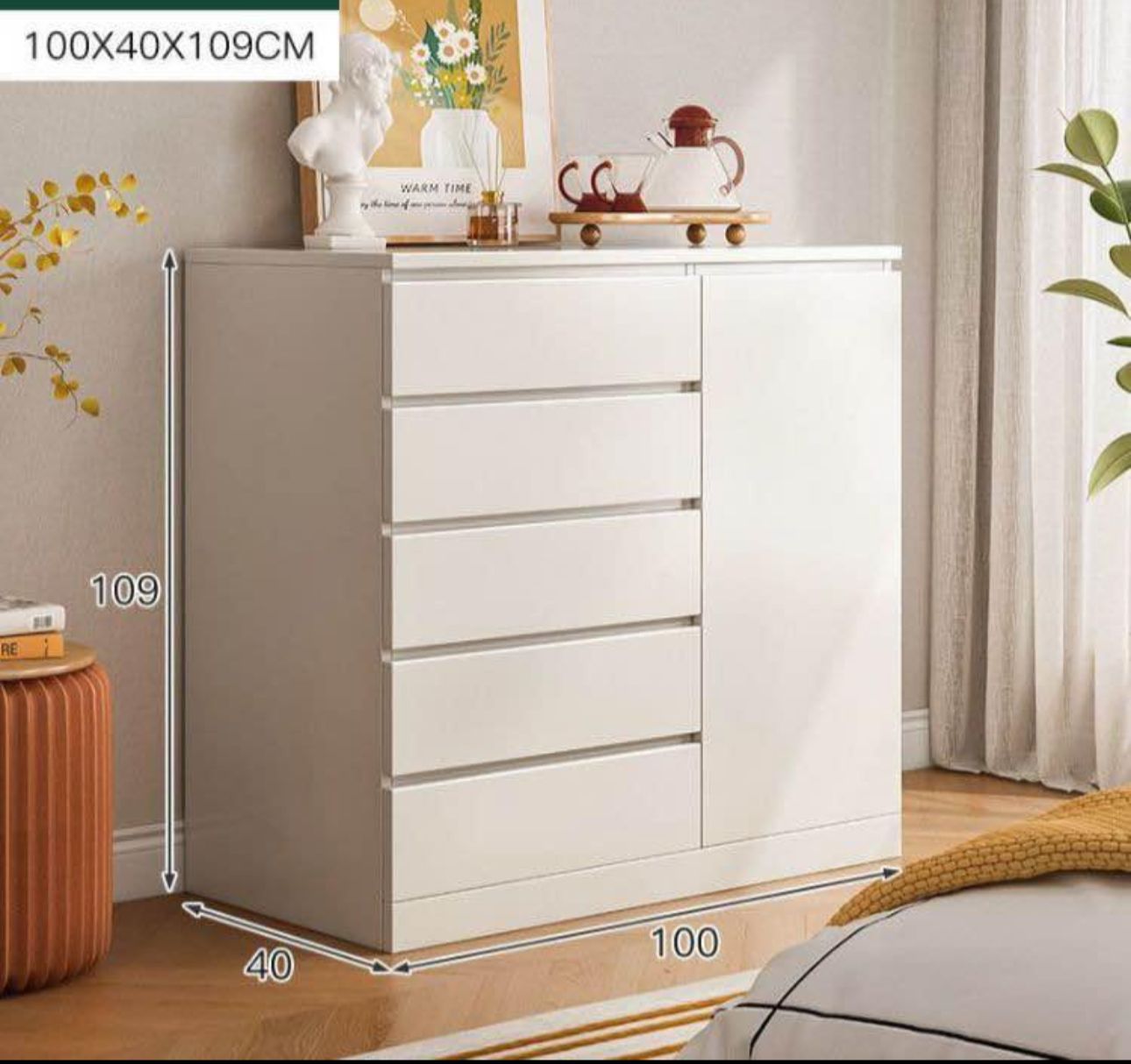 muebles y colchones - Biuro o gavetero de 5 gavetas  1