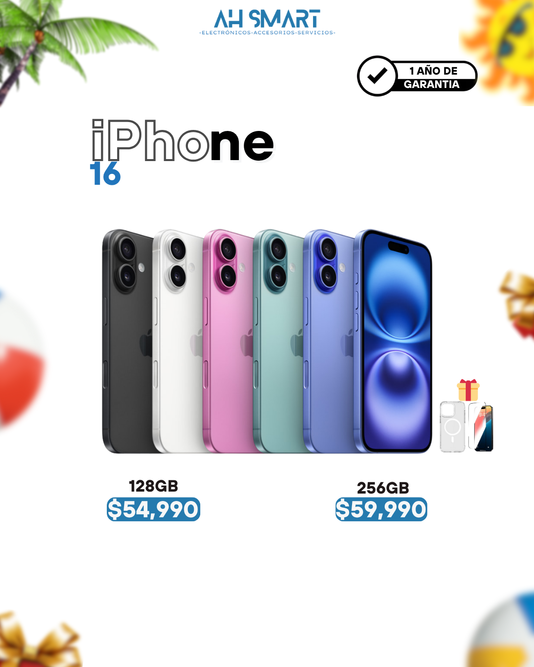 celulares y tabletas - iPhone 16 128GB 256GB Sellados Nuevos 0