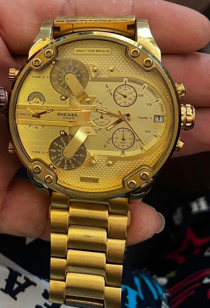 joyas, relojes y accesorios - Reloj Diesel MrDaddy Como Nuevo 1m Garantia