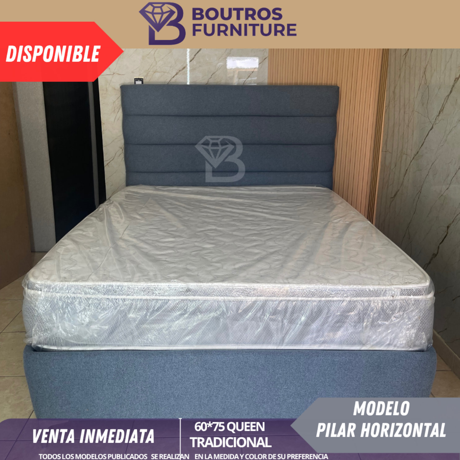 muebles y colchones - modelo pilar Horizontal 