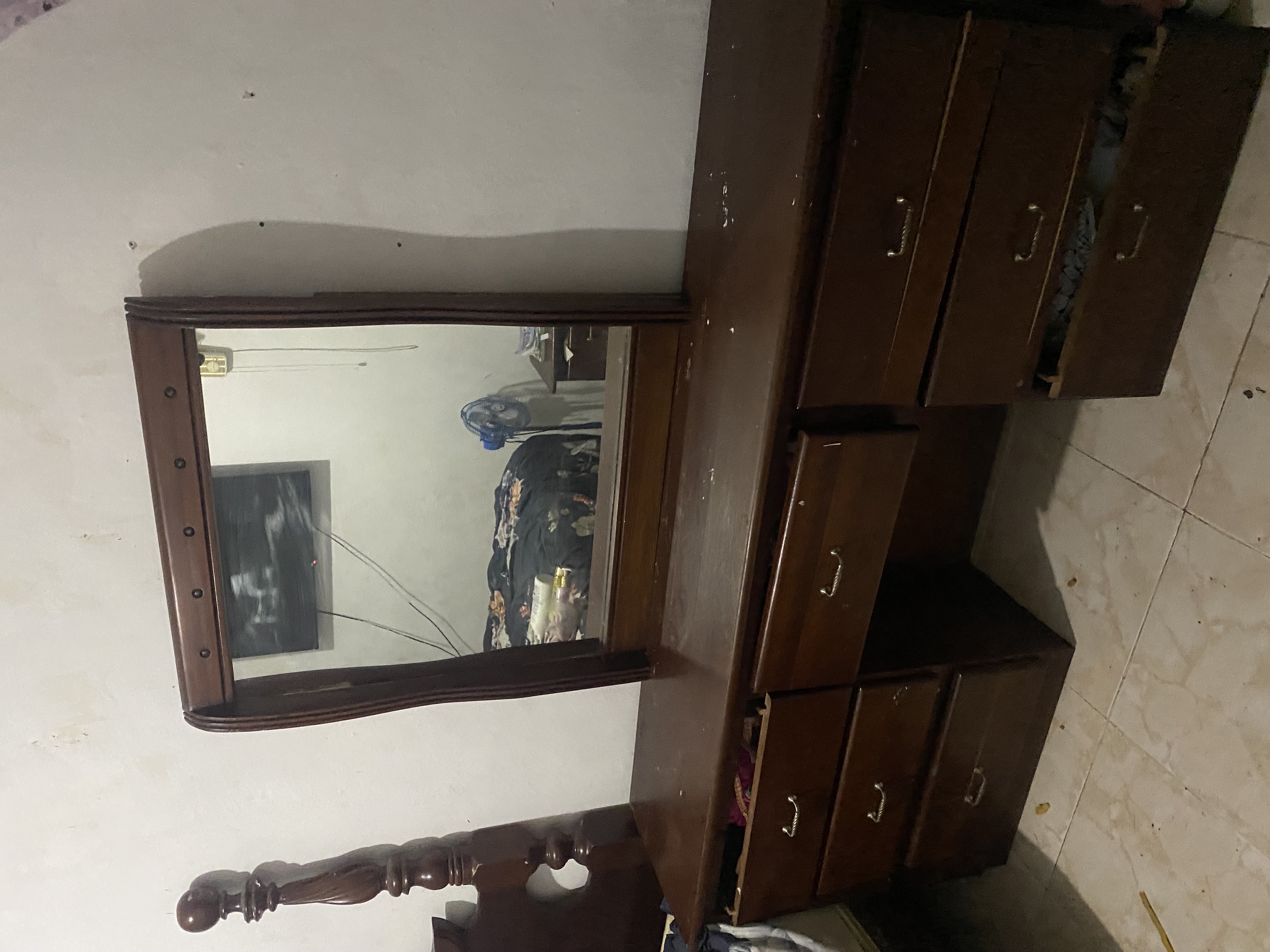 muebles y colchones - juego de habitación en caoba negociable 1