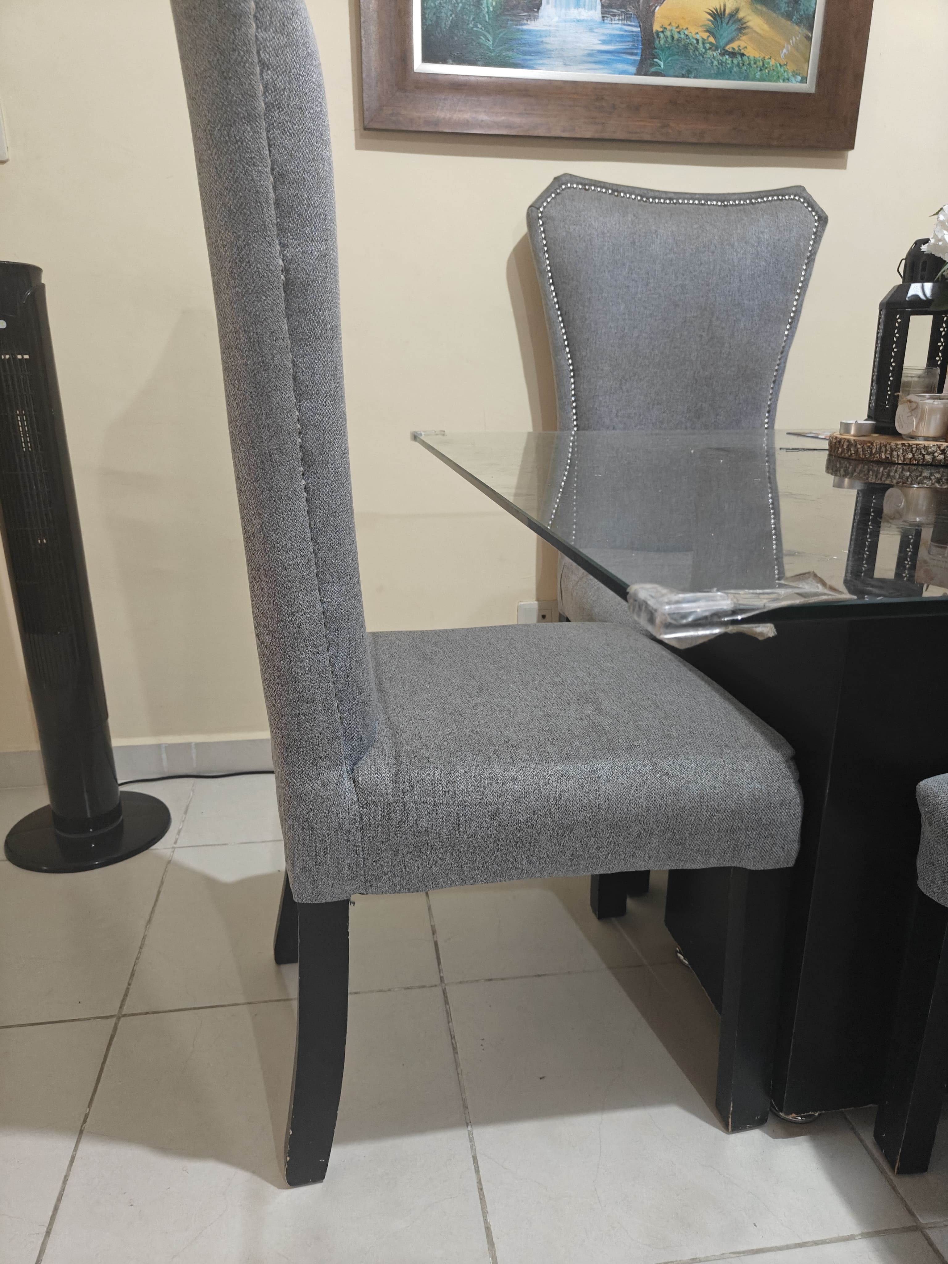 muebles y colchones - Comedor Cristal y 4 sillas 2