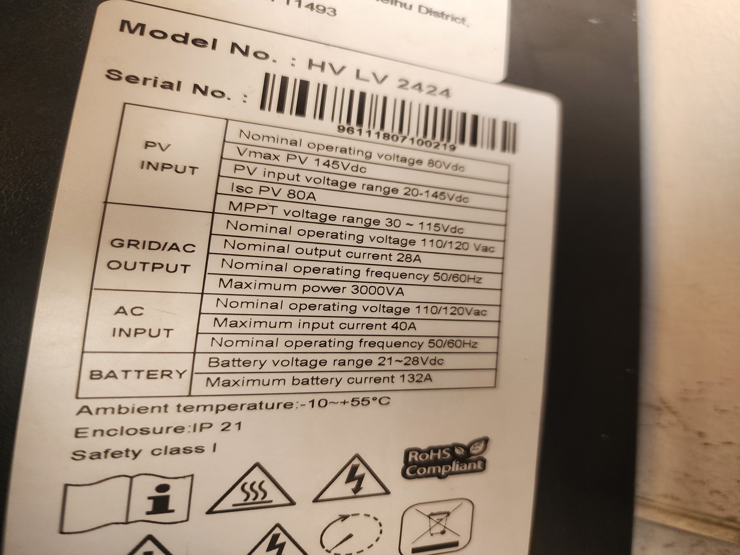 plantas e inversores - Inversor hibrido a 24V DC 120 VAC MPP SOLAR, EXECELNTE CONDICIONES. 2