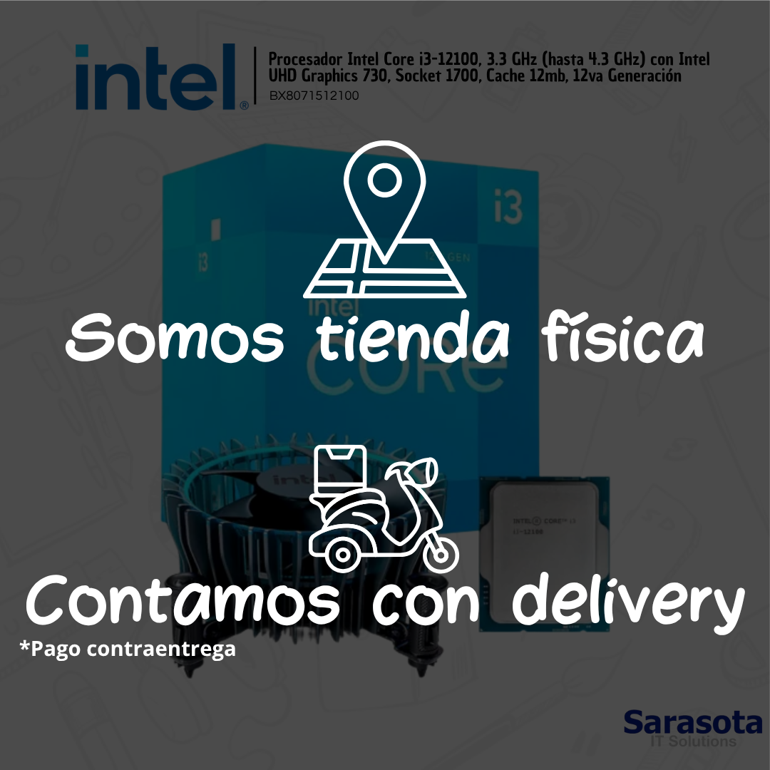 accesorios para electronica - Intel Core i3-12100, 3.3 GHz (hasta 4.3 GHz) 1