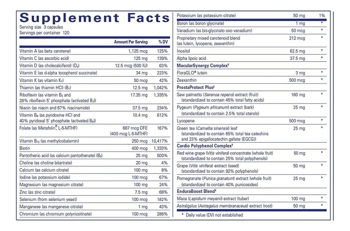 Salud y Equipamiento Médico - Multivitaminico Pure Encapsulat - - Unidad A $3014 1