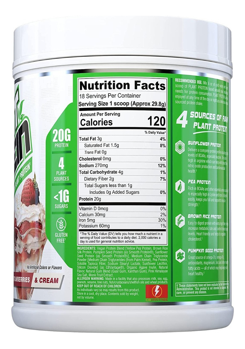 Salud y Equipamiento Médico - Proteina Vegana 594g Fresas - G A $496 - G A $522 1