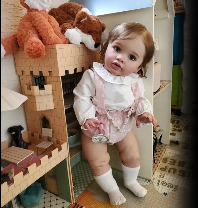juguetes - bebé reborn niña tamaño grande disponible  1