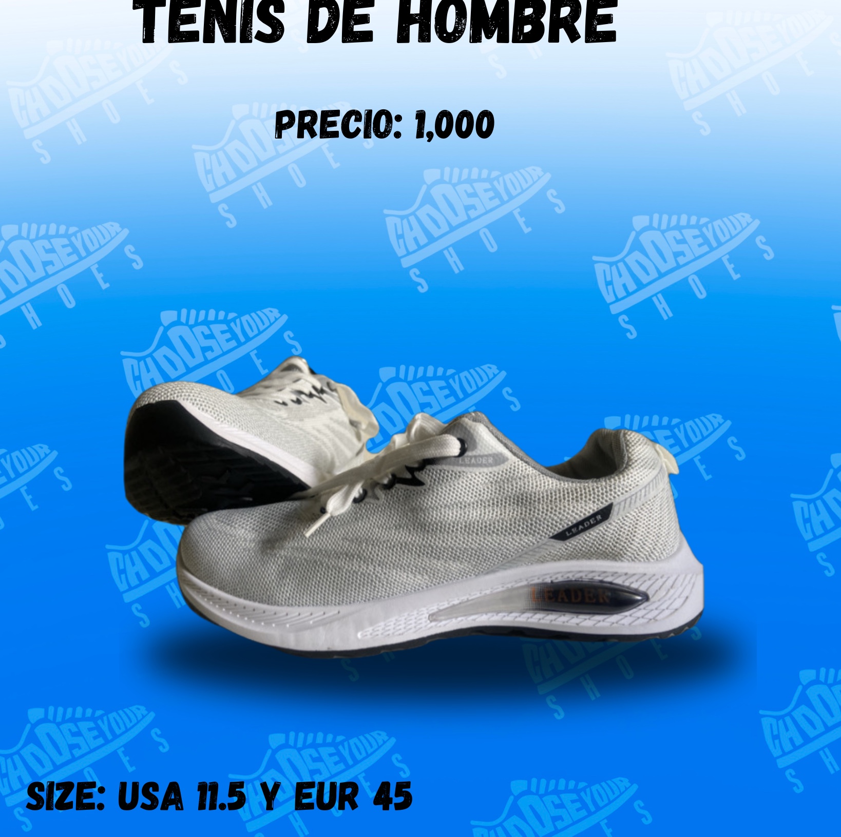 zapatos para hombre - tenis de hombre color blancoSON NUEVOS