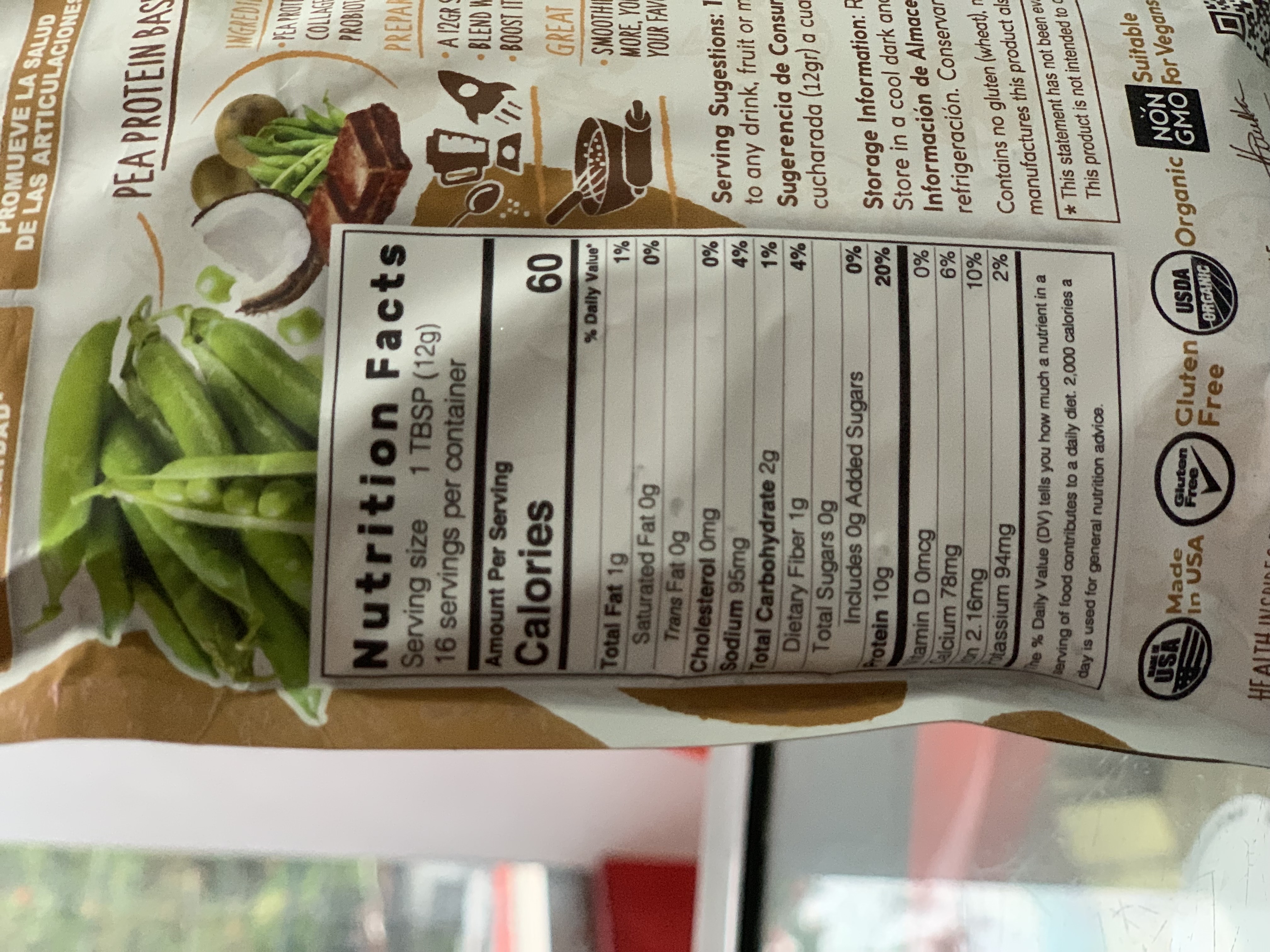 Salud y Equipamiento Médico - Vegan Protein + collagen and cacao  1