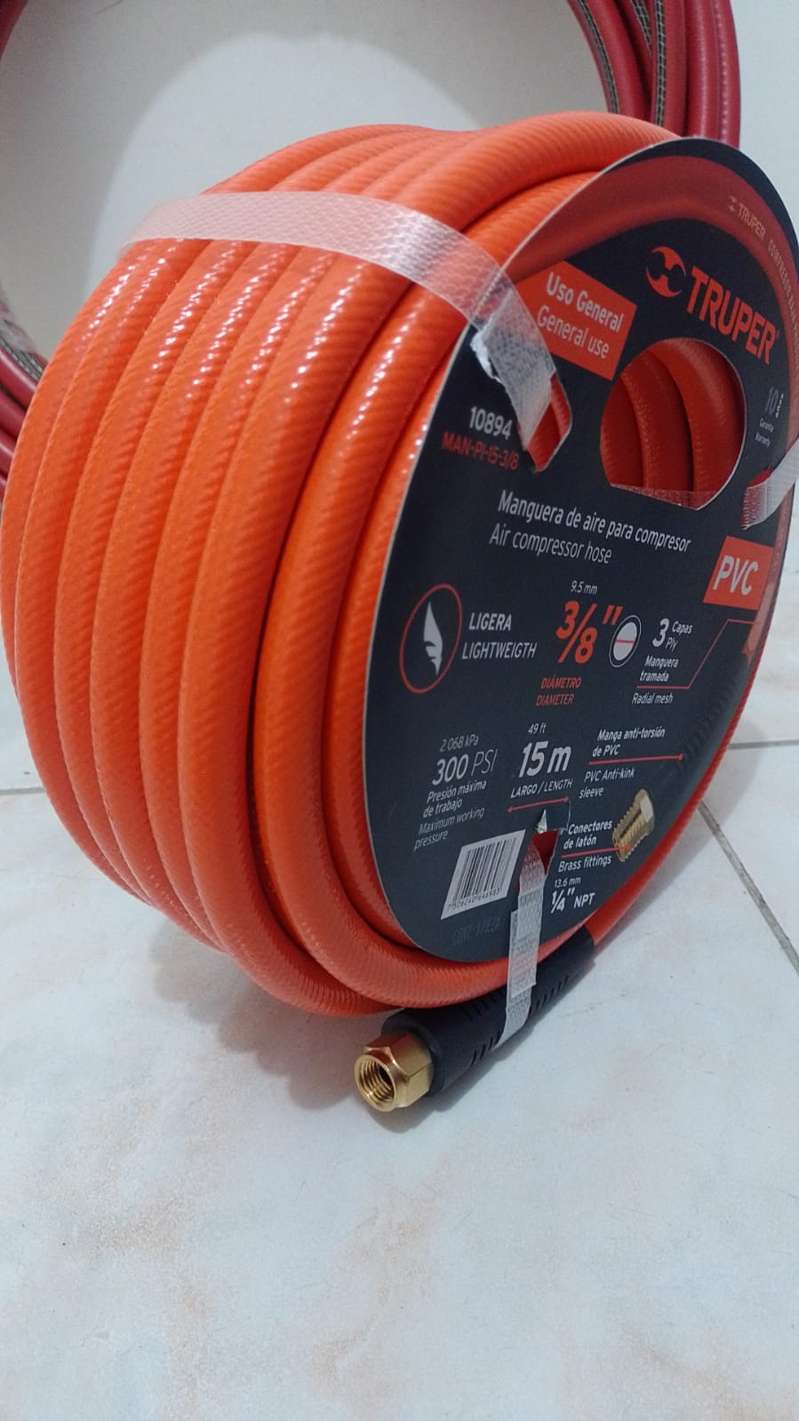 herramientas, jardines y exterior - Manguera para compresor Truper 3/8  0