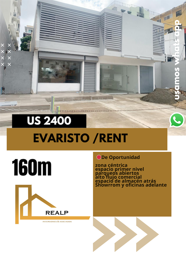 oficinas y locales comerciales - Local en evaristo céntrico  0