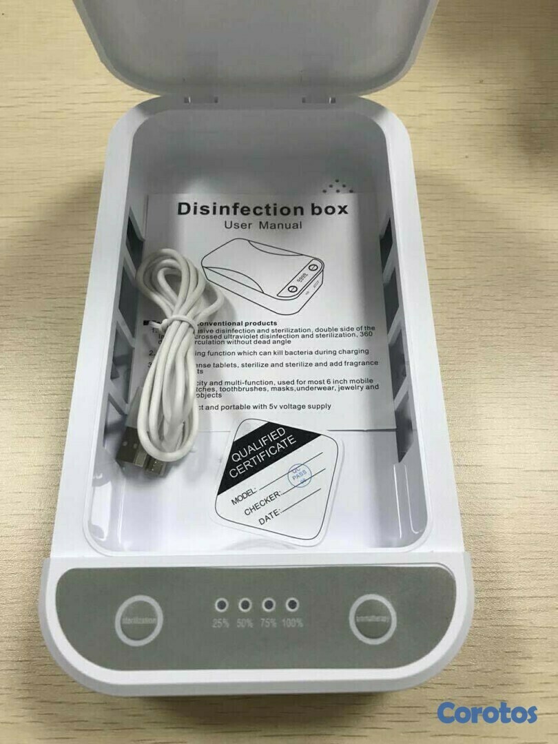 otros electronicos - Caja desinfectante esterilizadora de luz ultra violeta UV 3