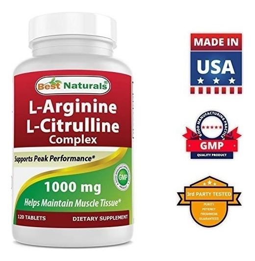 Salud y Equipamiento Médico - Best Naturals Complejo L Arginina L Citrulina 1000g 120 Tabs 2