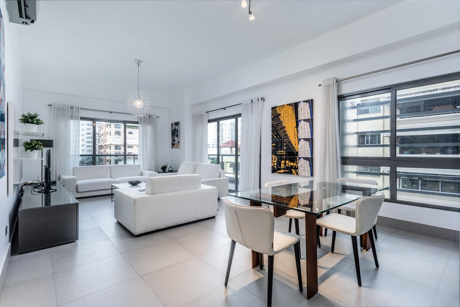apartamentos - Apartamento de Dos habitaciones en alquiler, totalmente equipado Piantini