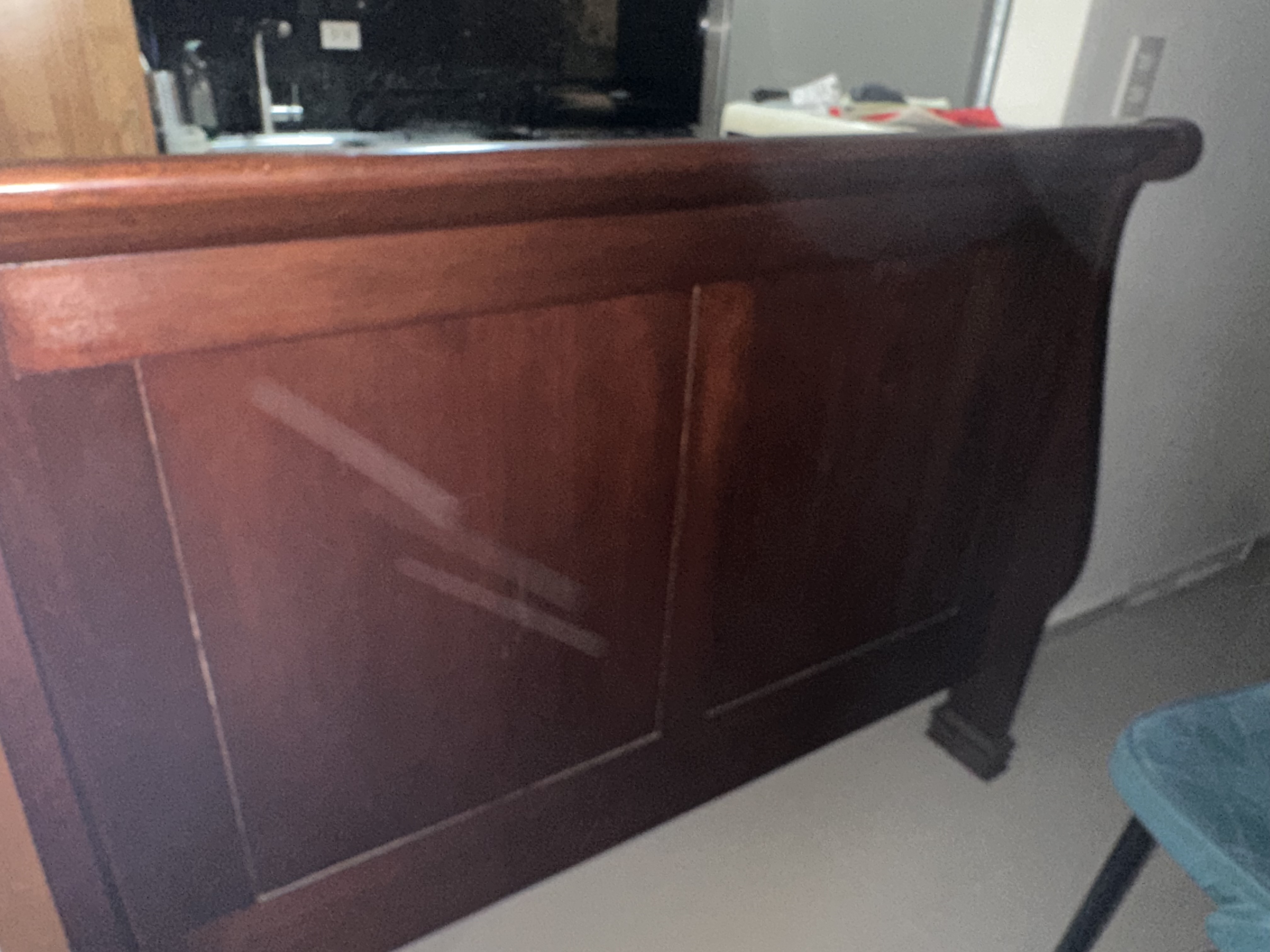 muebles y colchones - Cama queen de caoba 0