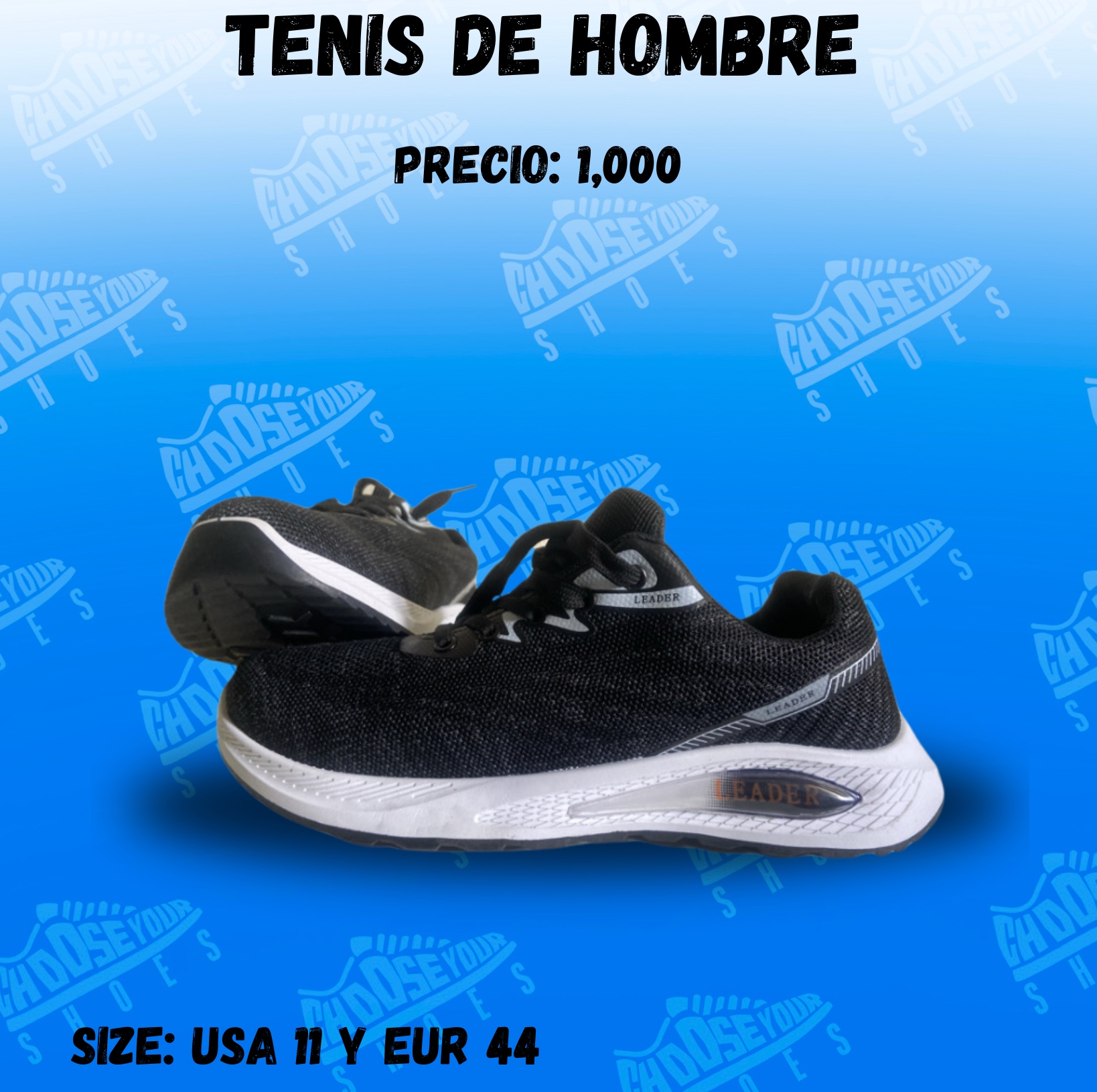 zapatos para hombre - TENIS DE HOMBRES COLOR NEGROSON NUEVOS 